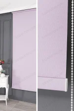 Serin Lila Mat Stor Perde - 600 v22
