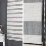 Ekru Bambu Damarlı Zebra Perde - 3040 v03