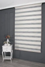 Ekru Bambu Damarlı Zebra Perde - 3040 v03 - Görsel 2