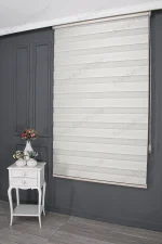 Ekru Bambu Damarlı Zebra Perde - 3040 v03 - Görsel 3