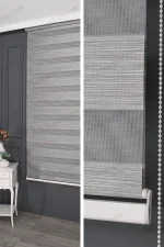 Gri Bambu Damarlı Zebra Perde - 3040 v05