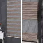 Kahve Bambu Damarlı Zebra Perde - 3040 v06