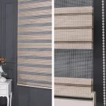 Bej Bambu Şerit Zebra Perde - 3010 v05