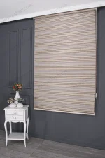 Bej Bambu Şerit Zebra Perde - 3010 v05 - Görsel 3