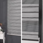 Gri Bambu Şerit Zebra Perde - 3010 v07