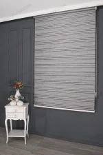 Gri Bambu Şerit Zebra Perde - 3010 v07 - Görsel 3