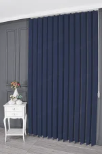 Mat Lacivert Dikey Stor Perde - 600 v38 - Görsel 3