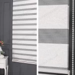 Beyaz Jakarlı Zebra Perde - 3090 v02