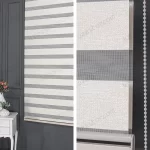 Ekru Jakarlı Zebra Perde - 3090 v03