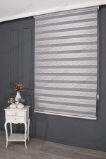 Gri Jakarlı Zebra Perde - 3090 v06 - Görsel 2