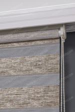Kahve Jakarlı Zebra Perde - 3090 v09 - Görsel 4