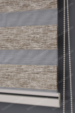 Kahve Jakarlı Zebra Perde - 3090 v09 - Görsel 5
