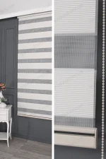 Ekru Mini Plise Zebra Perde - 2000 v02