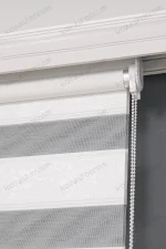 Beyaz Jakarlı Plise Kenar Zebra Perde - 3030 v02 - Görsel 4