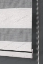 Beyaz Jakarlı Plise Kenar Zebra Perde - 3030 v02 - Görsel 5