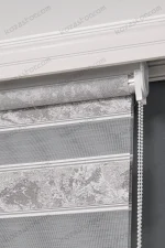 Gri Jakarlı Plise Kenar Zebra Perde - 3030 v06 - Görsel 4