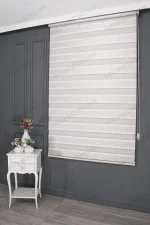 Altın Simli Sarmaşık Desen Plise Zebra Perde - 4050 v02 - Görsel 3