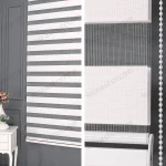 Beyaz Bambu Zebra Perde - 125 v00