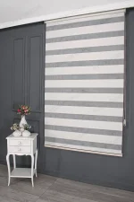 Ekru Mini Plise Zebra Perde - 2000 v02 - Görsel 2