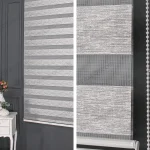 Gri Jakarlı Zebra Perde - 3090 v06