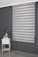 Gri Jakarlı Zebra Perde - 3090 v06 - Görsel 2