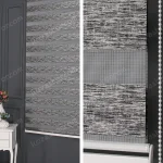 Koyu Gri Jakarlı Zebra Perde - 3090 v08