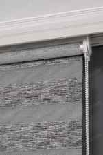 Koyu Gri Jakarlı Zebra Perde - 3090 v08 - Görsel 4